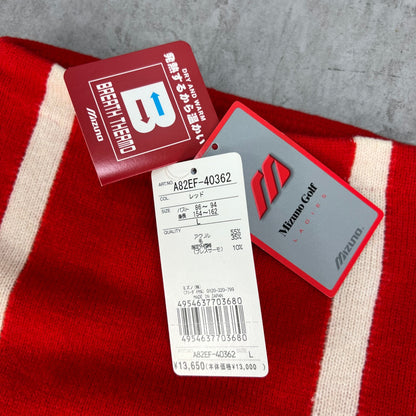 ミズノ　メンズゴルフウェア　ベスト　L　レッド　赤 ホワイト　白　チェック柄　Mizuno　アパレル