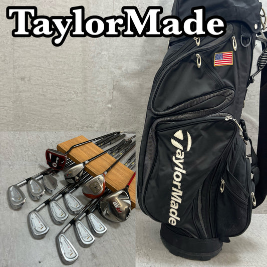 TaylorMade テーラーメイド メンズゴルフ クラブセット 13本 右利き用 キャディバッグ付き
