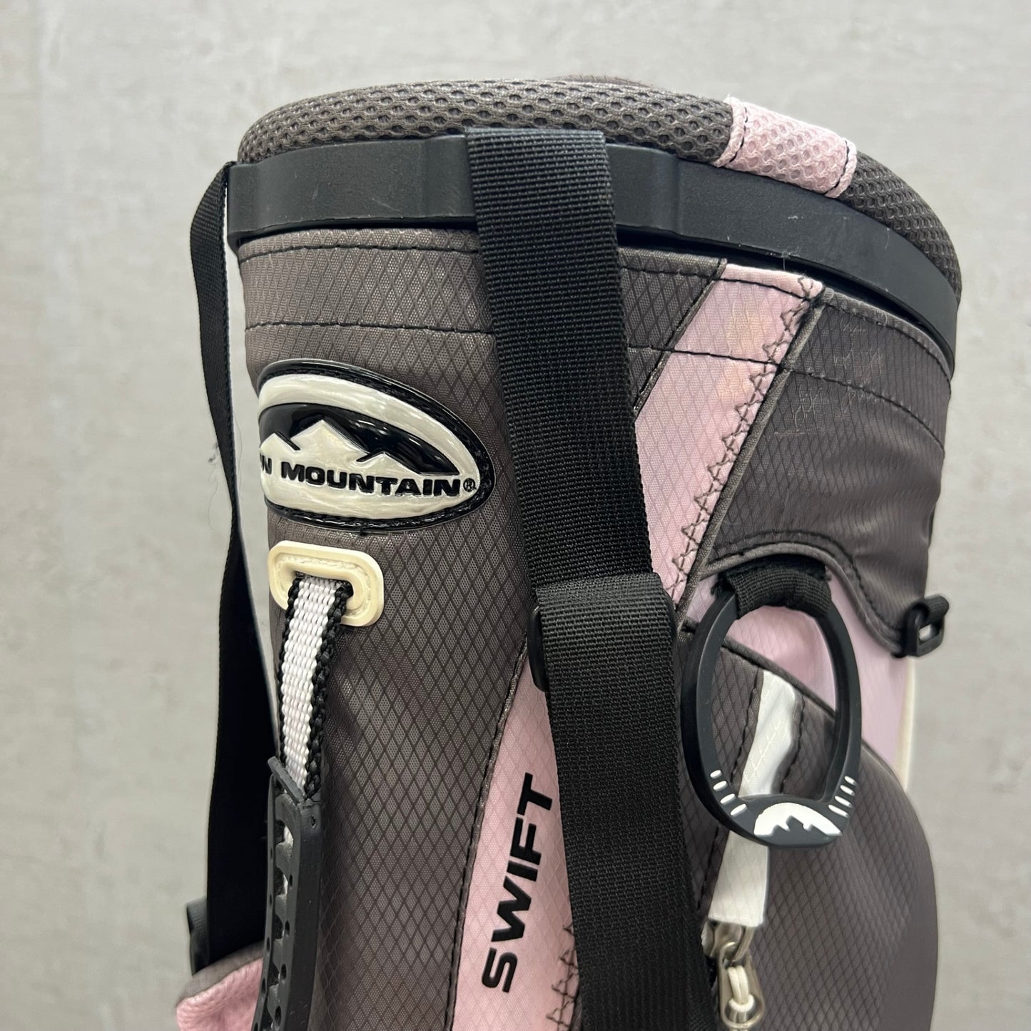 SUN MOUNTAIN サンマウンテン ゴルフ スリム キャディバッグ スタンド式 約8型 2分割 ピンク グレー ナイロン