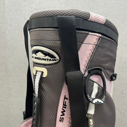 SUN MOUNTAIN サンマウンテン ゴルフ スリム キャディバッグ スタンド式 約8型 2分割 ピンク グレー ナイロン