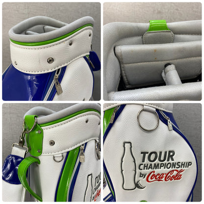 ツアーチャンピオンシップ　バイ　コカコーラ　フェデックスカップ　ゴルフ用　キャディバッグ　カート式　ホワイト　白　TOUR CHAMPIONSHIP by Coca Cola