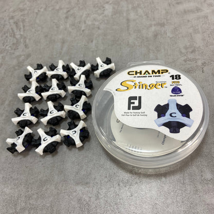 フットジョイ　チャンプ　スティンガー　ゴルフシューズ靴鋲　S-76　ブラック　黒 ホワイト　白　FOOTJOY