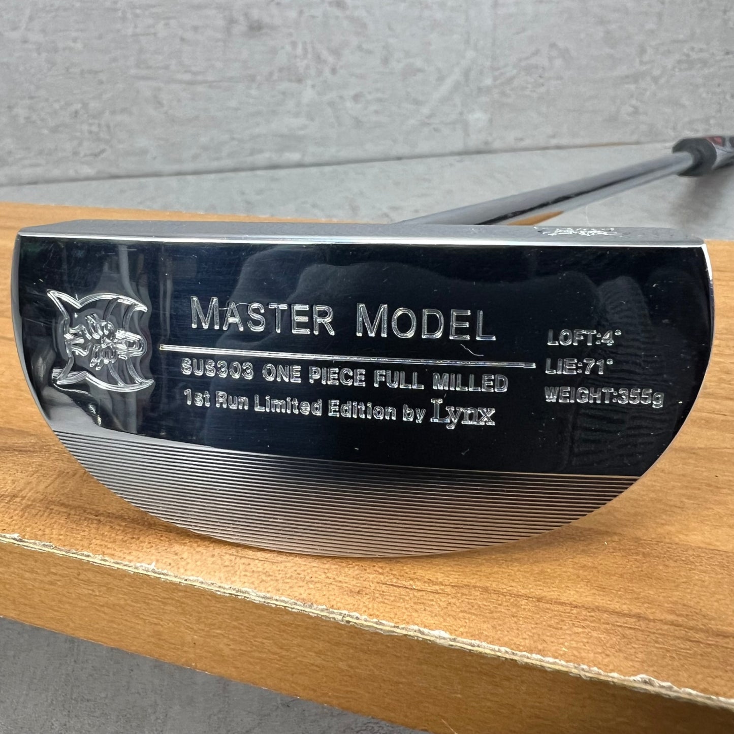 リンクス　マスターモデル　メンズゴルフ　パター　右利き用　33インチ　マレット型　センターネック　LYNX　MASTER MODEL