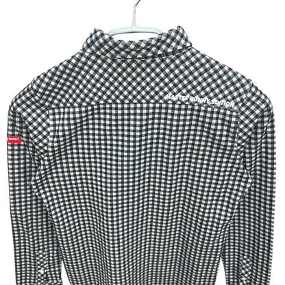 マスターバニーエディション　レディース　長袖シャツ　チェックデザイン　ワンポイントロゴ　トップス　女性用 ゴルフアパレル　MASTER BUNNY EDITION