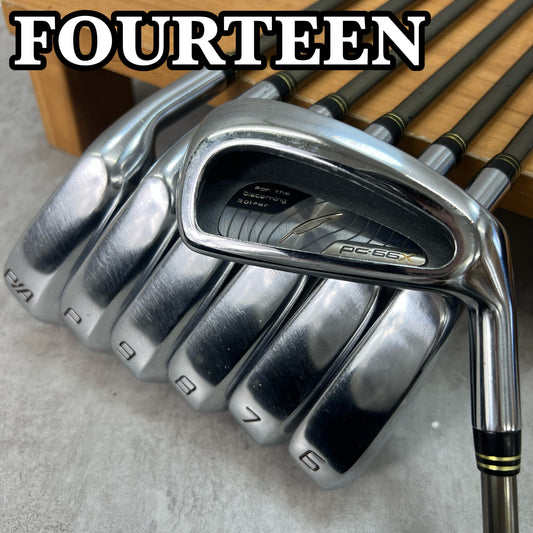 フォーティーン　PC･66X　メンズゴルフ　アイアンセット　7本　R　右利き用　FOURTEEN　カーボン