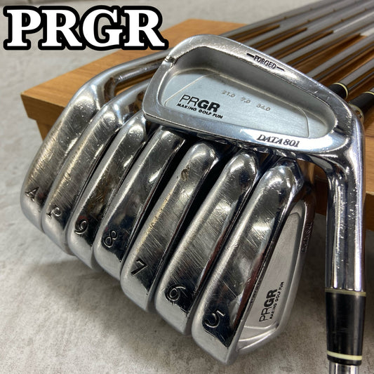 プロギア　DATA 801　メンズゴルフ　アイアンセット　8本　SX相当　右利き用　PRGR