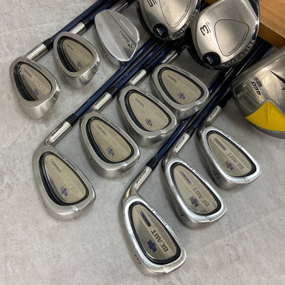 NIKE　ナイキ　PRGR　プロギア　メンズゴルフ14本セット　右利き用　キャディバッグ　初心者おすすめ　入門用