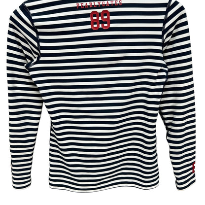 PEARLY GATES パーリーゲイツ　レディース　女性用 長袖トップス インナー　モックネック　ボーダー　0号　Sサイズ