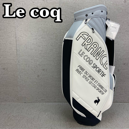 未使用品　ルコックスポルティフ　キャディバッグ　カート式　6分割　約9型(約23cm)　約3.3Kg　LE COQ SPORTIF