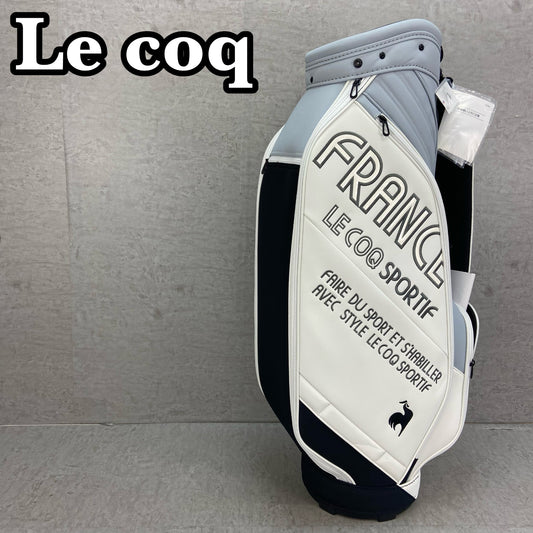 未使用品　ルコックスポルティフ　キャディバッグ　カート式　6分割　約9型(約23cm)　約3.3Kg　LE COQ SPORTIF