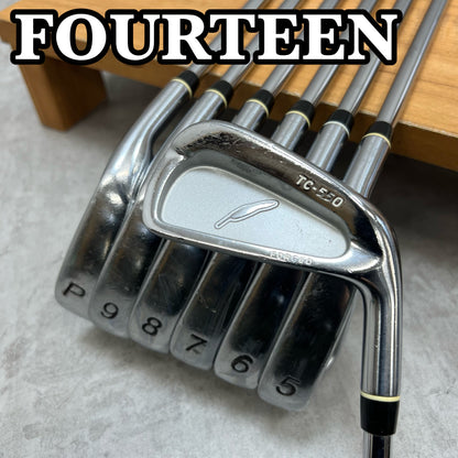 FOURTEEN フォーティーン TC-550 メンズゴルフ アイアンセット 右利き 4番〜PW 7本 N.S.PRO 950GH スチール S