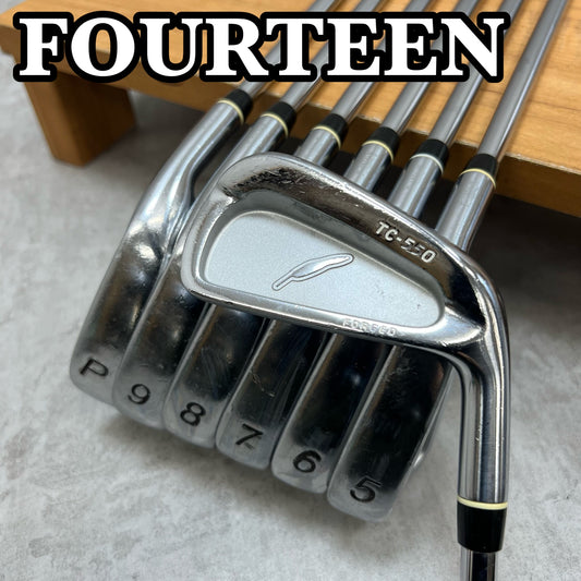 FOURTEEN フォーティーン TC-550 メンズゴルフ アイアンセット 右利き 4番〜PW 7本 N.S.PRO 950GH スチール S
