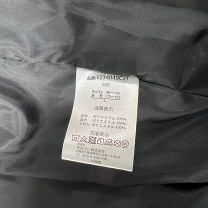 ツアーステージ　メンズゴルフウェア　中綿ジャケット　L　ブラック　黒　男性用アウター　ジャンパー　TOURSTAGE　防寒　冬