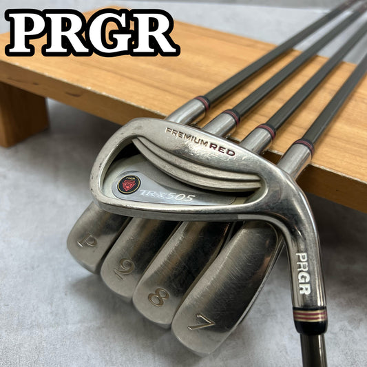 PRGR プロギア TRX505 メンズゴルフ アイアンセット 右利き 6番〜PW 5本 カーボン R2