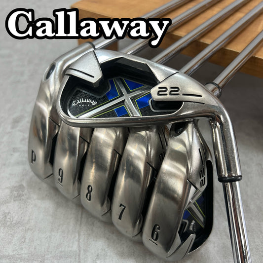 キャロウェイ　X22　メンズゴルフ　アイアンセット　6本　右利き用　UNIFLEX　Callaway