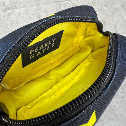 パーリーゲイツ　ゴルフ用品　ボールポーチ　ケース　ネイビー系　PEARLY GATES　小物入れ　ラウンドアイテム