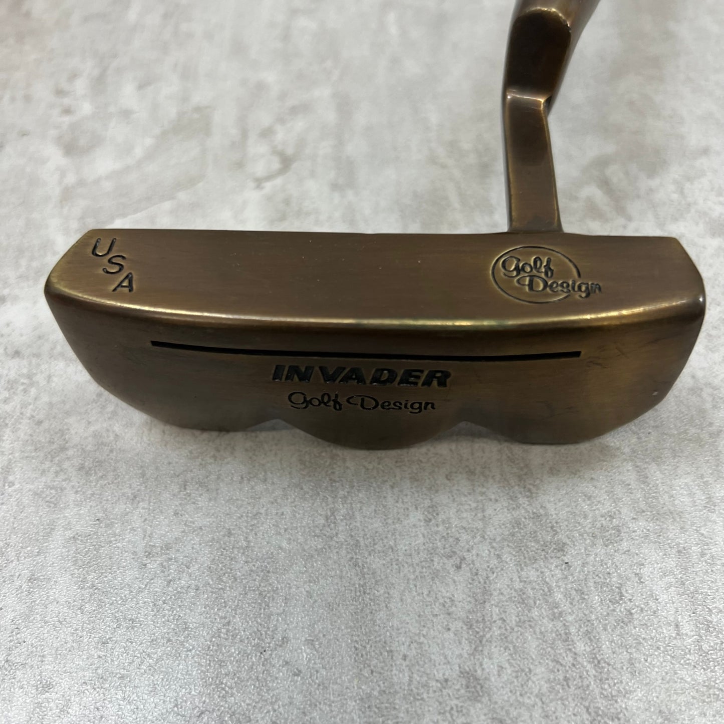 INVADER　Golf Design USA　メンズゴルフ	パター　ピン型	クランク　木製シャフト	35インチ	右利き用