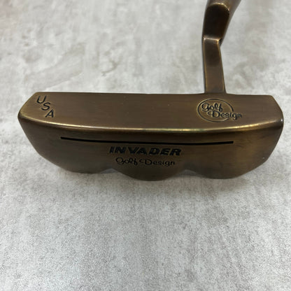 INVADER　Golf Design USA　メンズゴルフ	パター　ピン型	クランク　木製シャフト	35インチ	右利き用