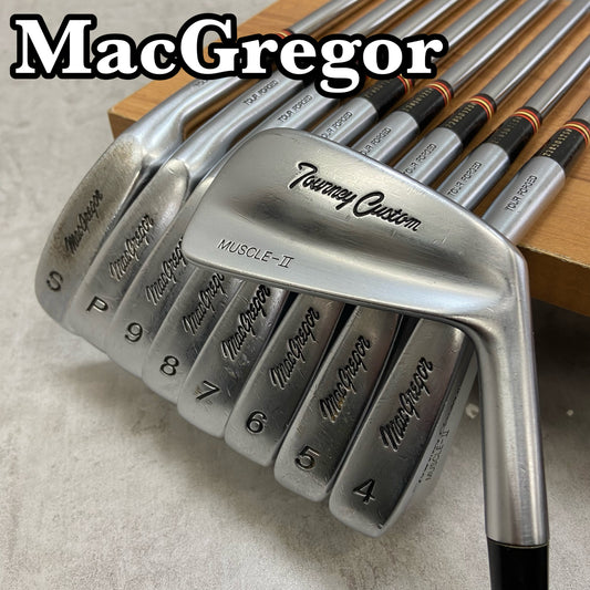 マグレガー　ターニーカスタム　マッスル2　メンズゴルフ　アイアンセット　9本　S400　右利き用　MacGregor　Tourney Custum MUSCLE-Ⅱ