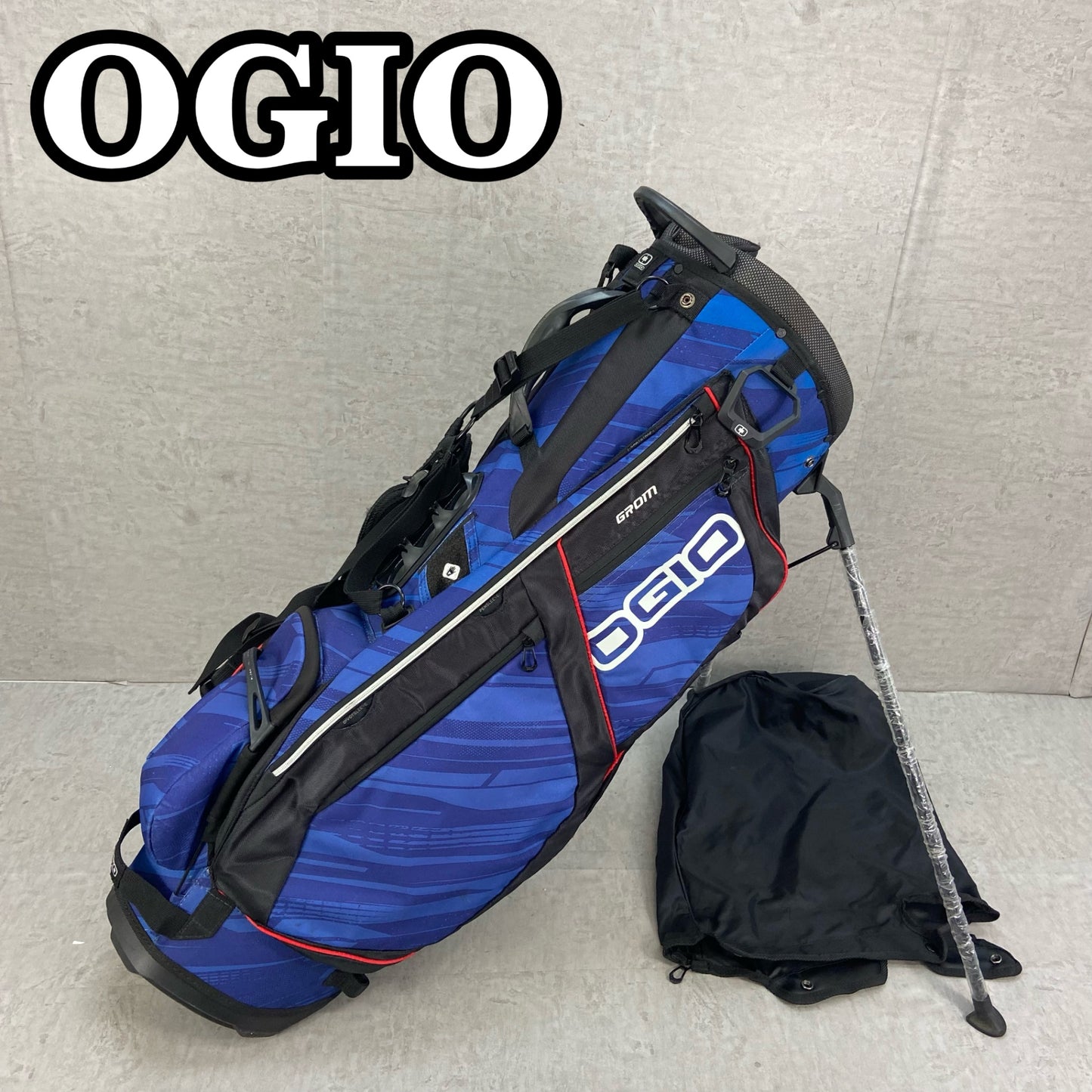 OGIO　GROM　キャディバッグ　スタンド式　14分割　口径約27cm　約3.5Kg　ナイロン　オジオ　グロム