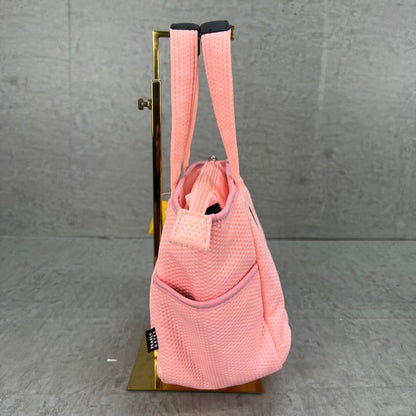 パーリーゲイツ　レディース　ゴルフラウンドバッグ　ピンク　ディンプル生地　カートバッグ　小物入れ　PEARLY GATES