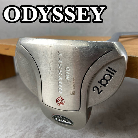中尺　オデッセイ　ミッド　ホワイトスチール　2ボール　メンズゴルフ　パター　右利き用　ODYSSEY　MID　WHITE STEEL　2-BALL