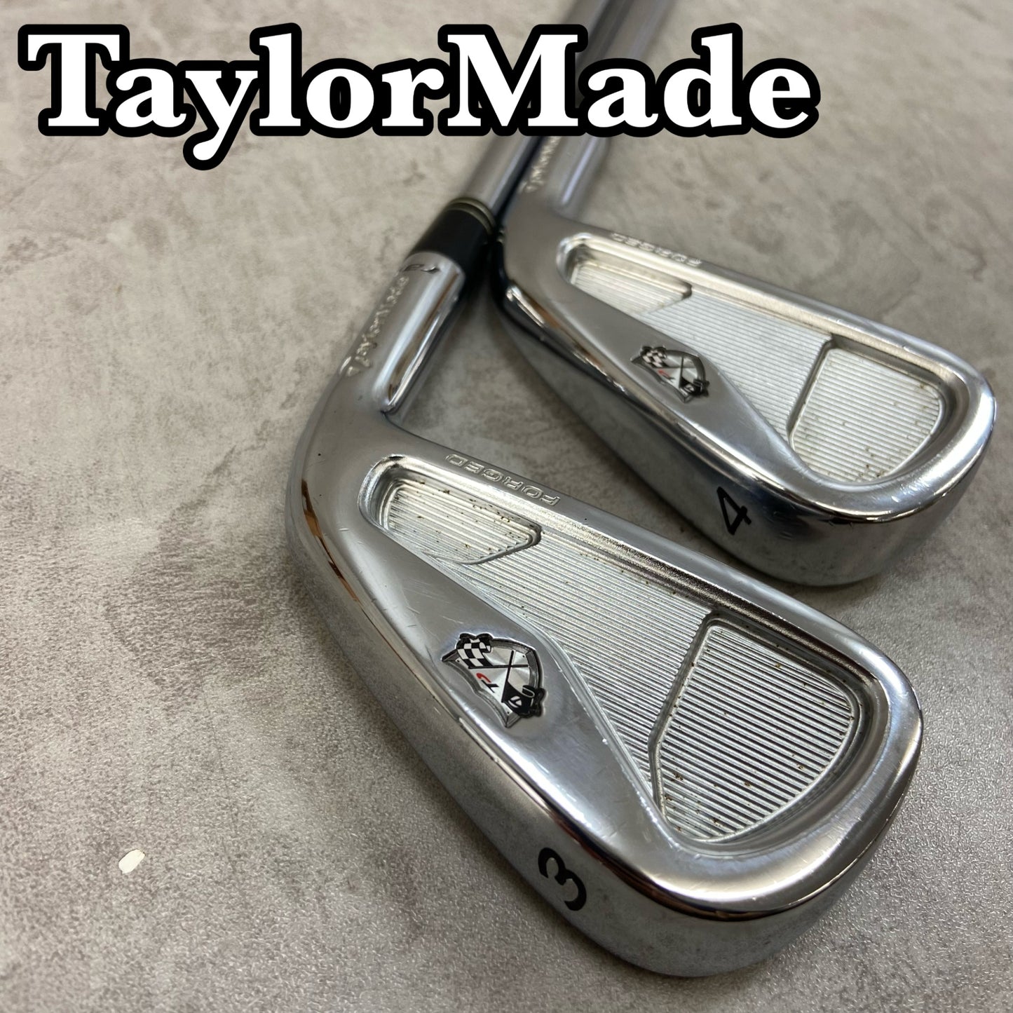 テーラーメイド　TP rac FORGED　メンズゴルフ　アイアンセット　2本　S300 右利き用　ロング　3番　4番　TaylorMade