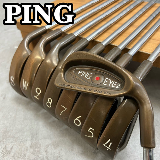 PING ピン EYE2 アイ2 ベリリウムカッパー　メンズゴルフ アイアンセット 3-SW 9本 右利き スチール 1フレックス