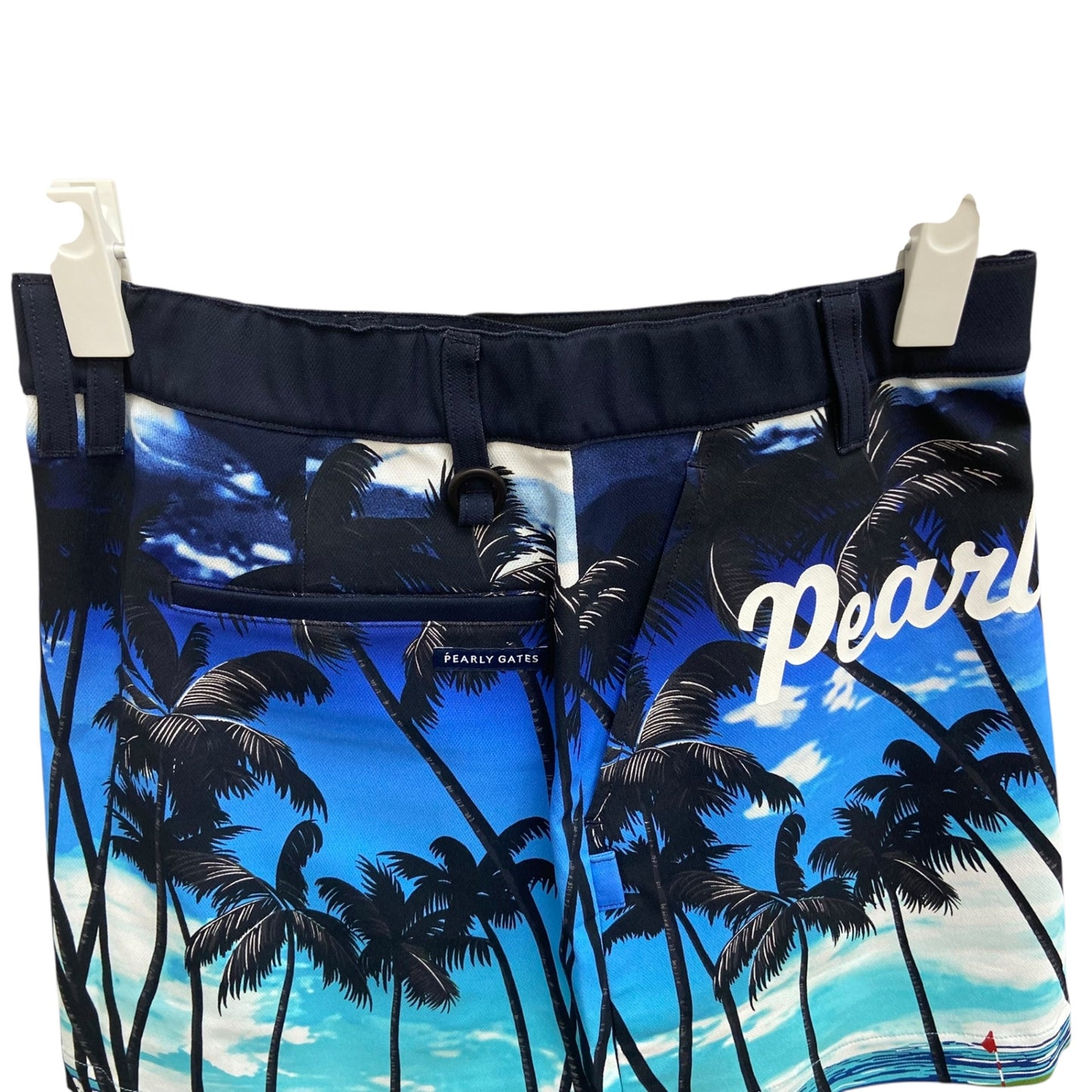 タグ付き　パーリーゲイツ　レディースゴルフアパレル　ショートスカート　サイズ0　ハワイアンデザイン　女性用　ウェア　PEARLY GATES
