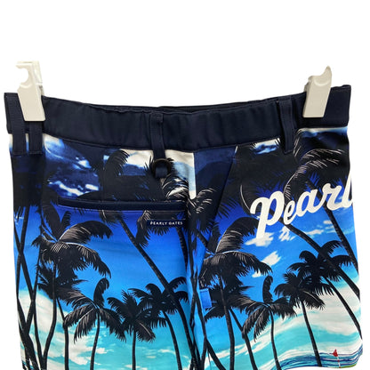 タグ付き　パーリーゲイツ　レディースゴルフアパレル　ショートスカート　サイズ0　ハワイアンデザイン　女性用　ウェア　PEARLY GATES