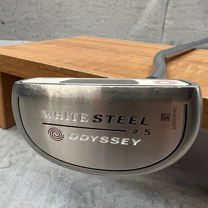 オデッセイ　ホワイトスチール　＃5　メンズゴルフ　パター　右利き用　34インチ　マレット型　ODYSSEY　WHITE　STEEL