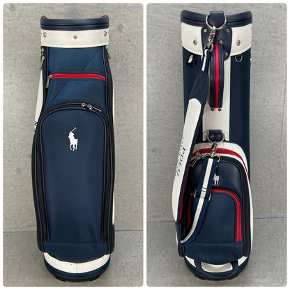ポロ　ラルフローレン　ゴルフ用　キャディバッグ　カート式　ポリエステル　POLO　RALPH　LAUREN