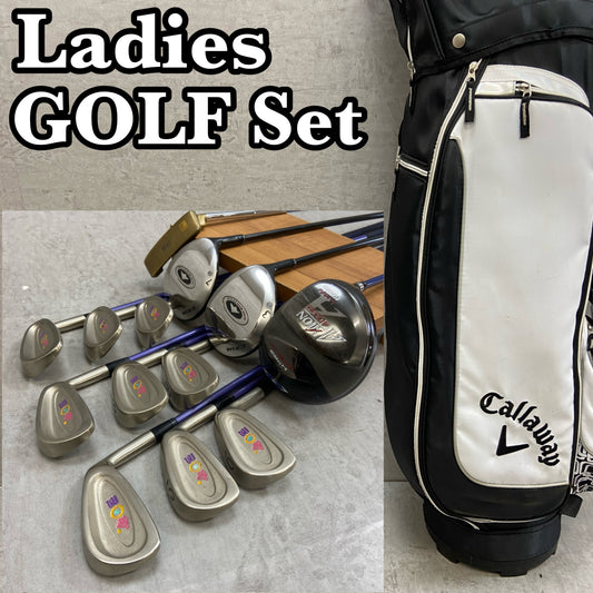 アクシオン キャロウェイ レディースゴルフ クラブセット 13本 右利き用 カーボン L AXION Callaway キャディバッグ付き