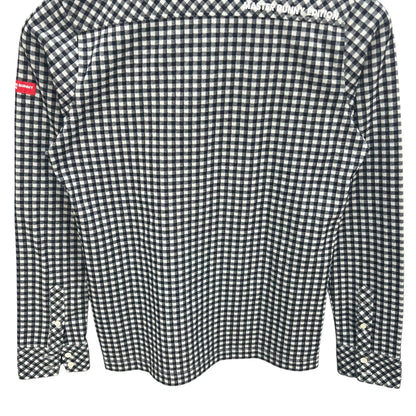 マスターバニーエディション　レディース　長袖シャツ　チェックデザイン　ワンポイントロゴ　トップス　女性用 ゴルフアパレル　MASTER BUNNY EDITION