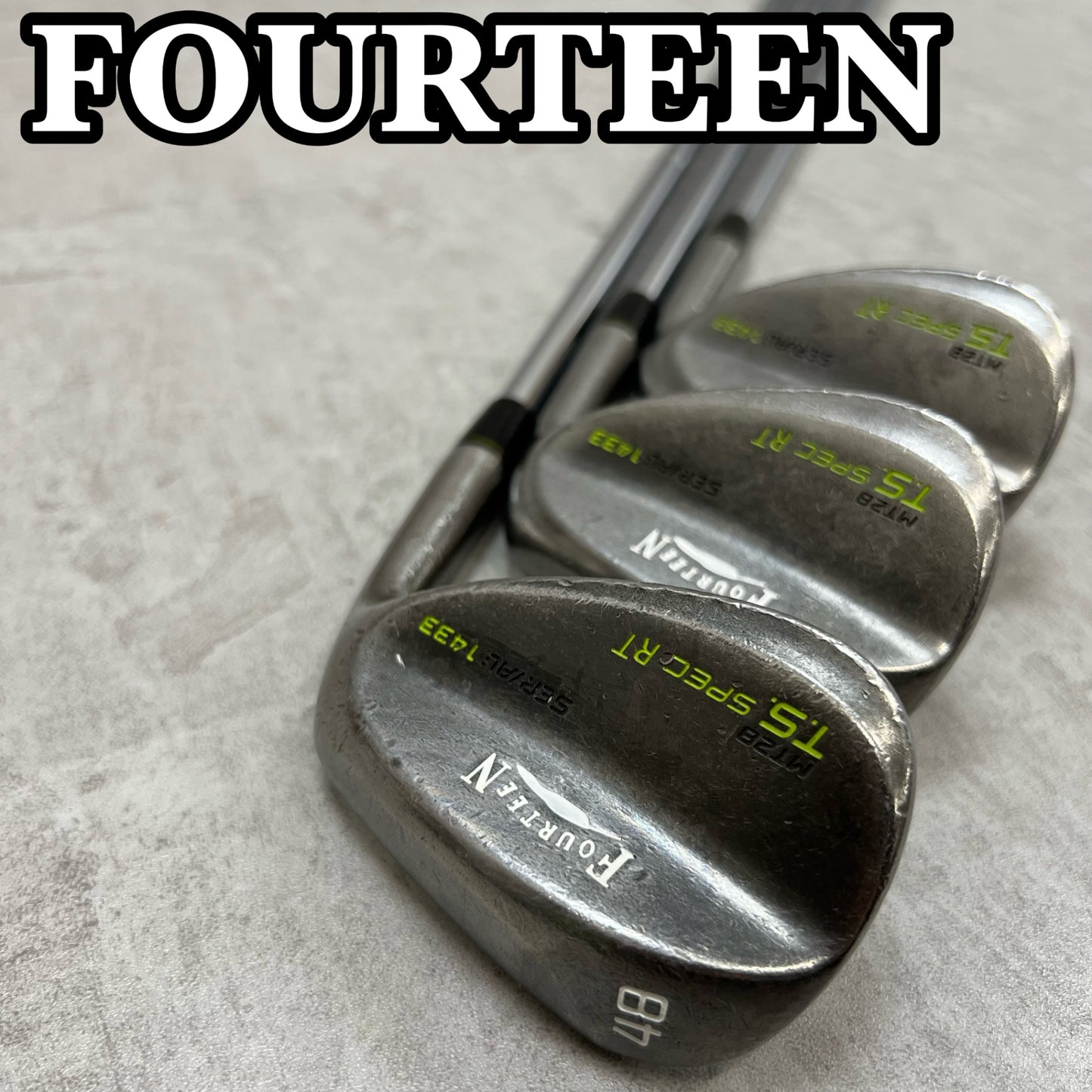2000本限定品　FOURTEEN　フォーティーン　MT28　T.S　SPEC　RT　メンズゴルフ　ウェッジ3本セット　PW　ピッチング　AW　アプローチ　SW　サンド　48、53、58°　S　右利き用