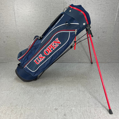 U.S.OPEN　ゴルフ用　スタンド式キャディバッグ　ナイロン　ネイビー　ユーエスオープン　ラウンドアイテム