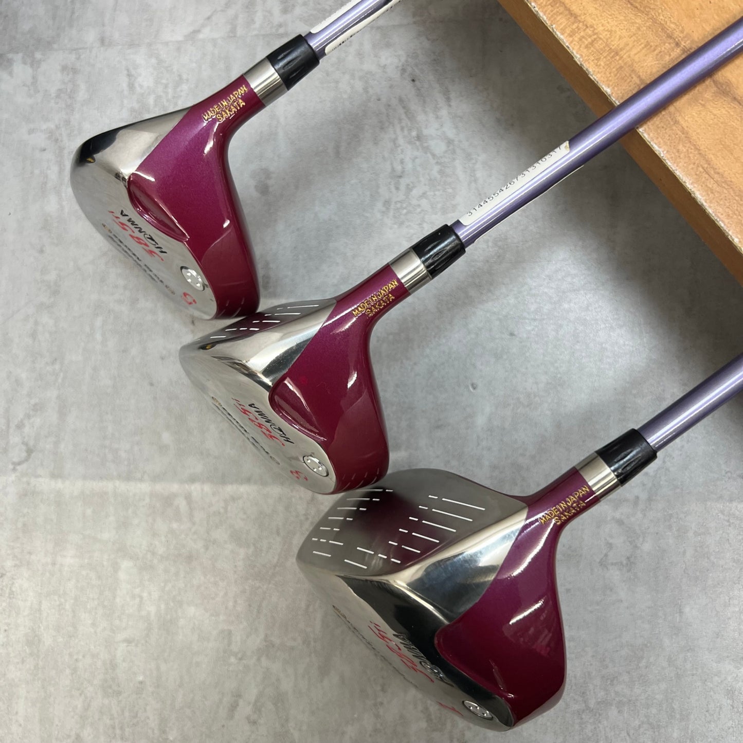 ホンマ　ツインマークス　585Ti　5STAR　メンズゴルフ　ウッド３本セット　R　右利き用　ドライバー　フェアウェイウッド　HONMA　Twin Marks