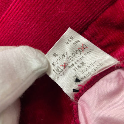 BLOOD SHIFT　メンズ　ボトムス　コーデュロイ　ワンポイントロゴ　パンツ　ズボン　スラックス　男性用　ゴルフアパレル　ブラッドシフト