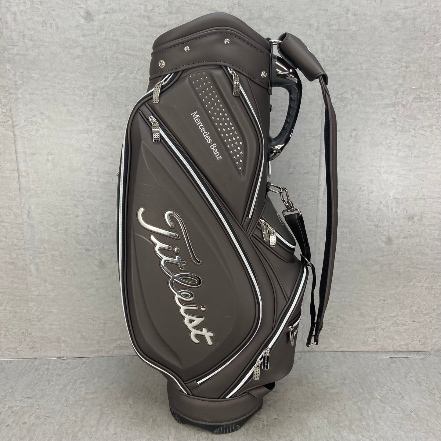 タイトリスト　メルセデスベンツ　ゴルフ用　キャディバッグ　カート式　合成皮革　バック　Titleist　Mercedes-Benz