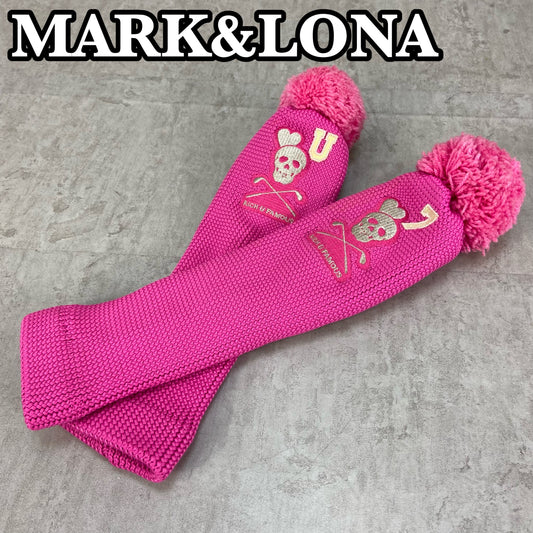 MARK＆LONA　ゴルフクラブ用ヘッドカバー　フェアウェイ　ユーティリティ　7W　UT　ピンク　マークアンドロナ