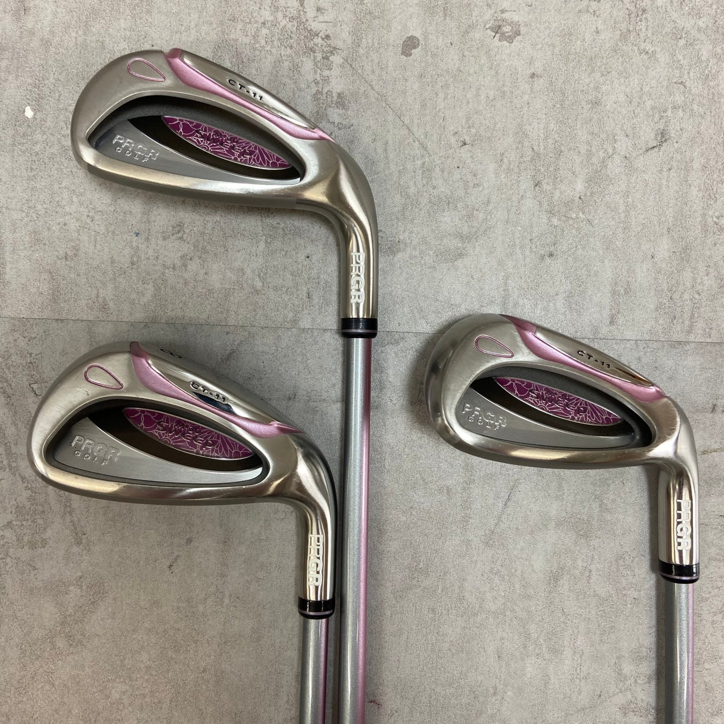 プロギア スウィープ CT-11 レディースゴルフ アイアンセット 6本 L相当 右利き用 カーボン PRGR Sweep