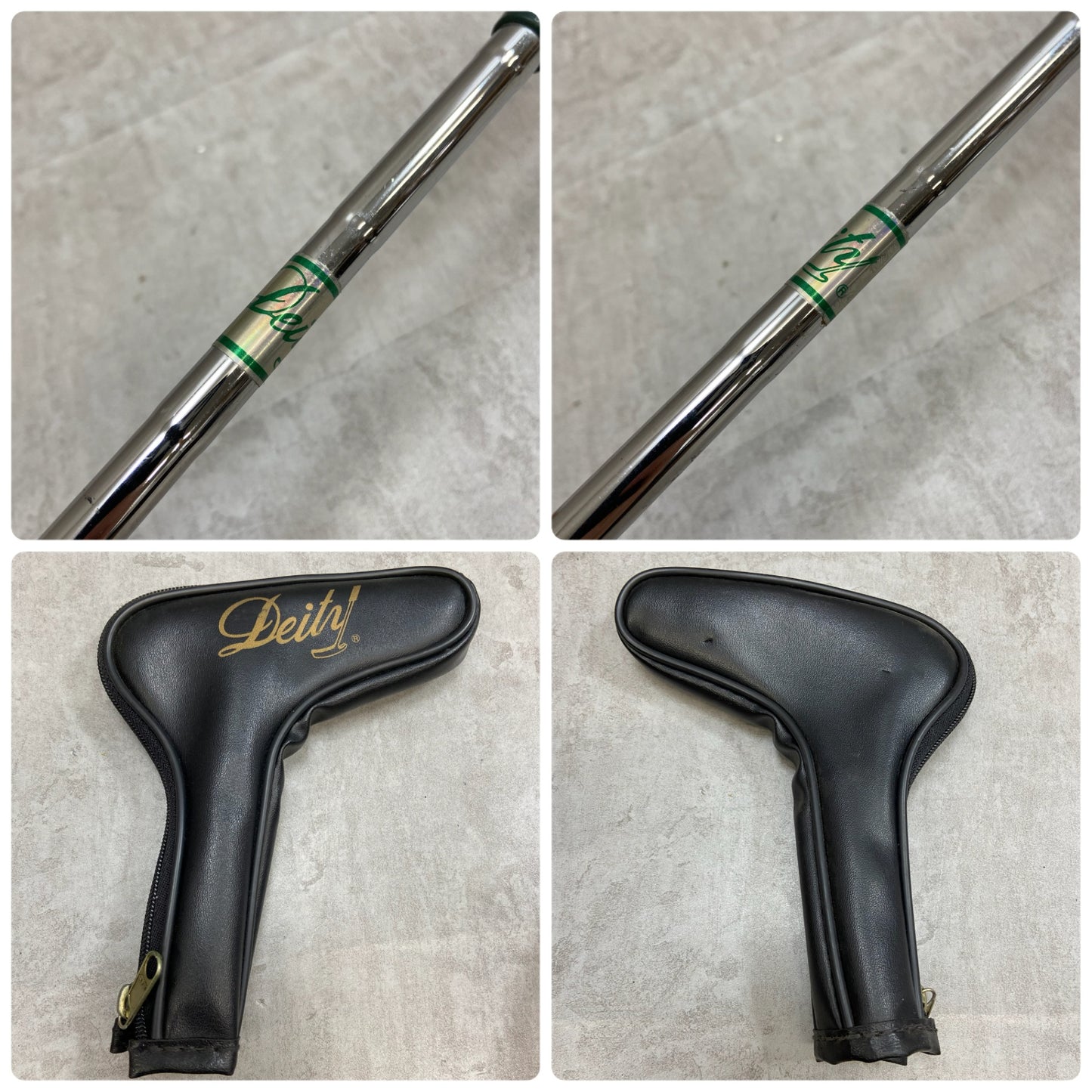 Deity　翡翠　メンズゴルフ　パター　右利き用　34インチ　ピン型　ヘッドカバー　ヒスイ　ジェード