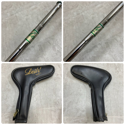 Deity　翡翠　メンズゴルフ　パター　右利き用　34インチ　ピン型　ヘッドカバー　ヒスイ　ジェード