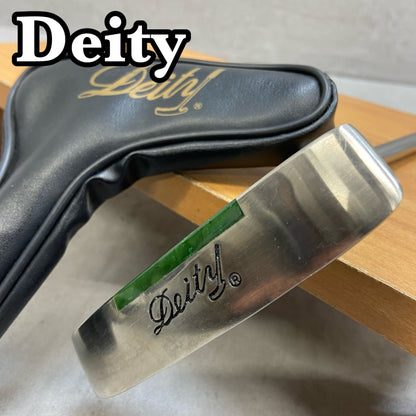 Deity　翡翠　メンズゴルフ　パター　右利き用　34インチ　ピン型　ヘッドカバー　ヒスイ　ジェード