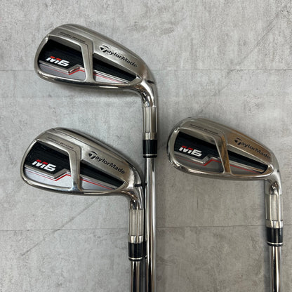 TaylorMade テーラーメイド M6 メンズゴルフ アイアンセット 5番〜PW 6本 右利き用 純正シャフト スチール S