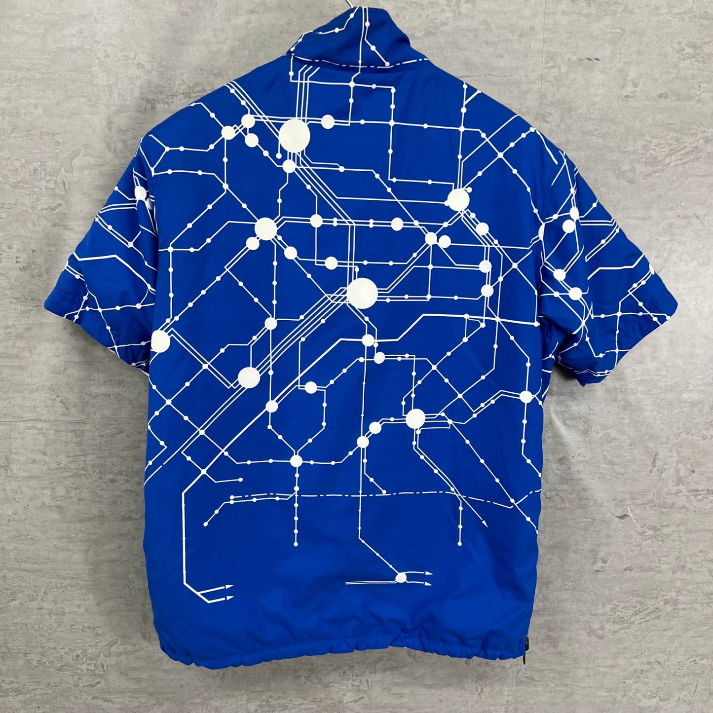 ルコックスポルティフ　メンズ　ゴルフウェア　半袖トップス　リバーシブル　L　ホワイト　ブルー　白　青　LECOQSPORTIF