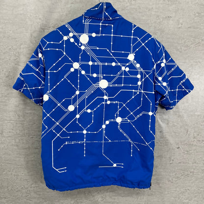 ルコックスポルティフ　メンズ　ゴルフウェア　半袖トップス　リバーシブル　L　ホワイト　ブルー　白　青　LECOQSPORTIF