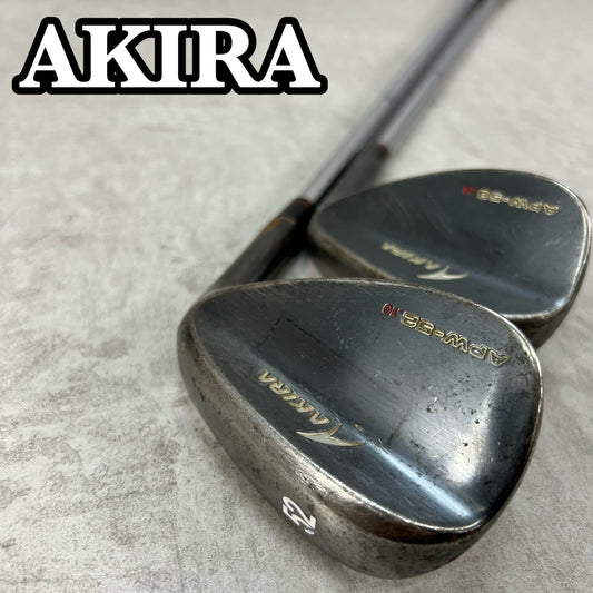 アキラ　APW ノンメッキ　メンズゴルフ　ウェッジ2本セット　右利き用　AKIRA　アプローチ　サンド　52°　58°
