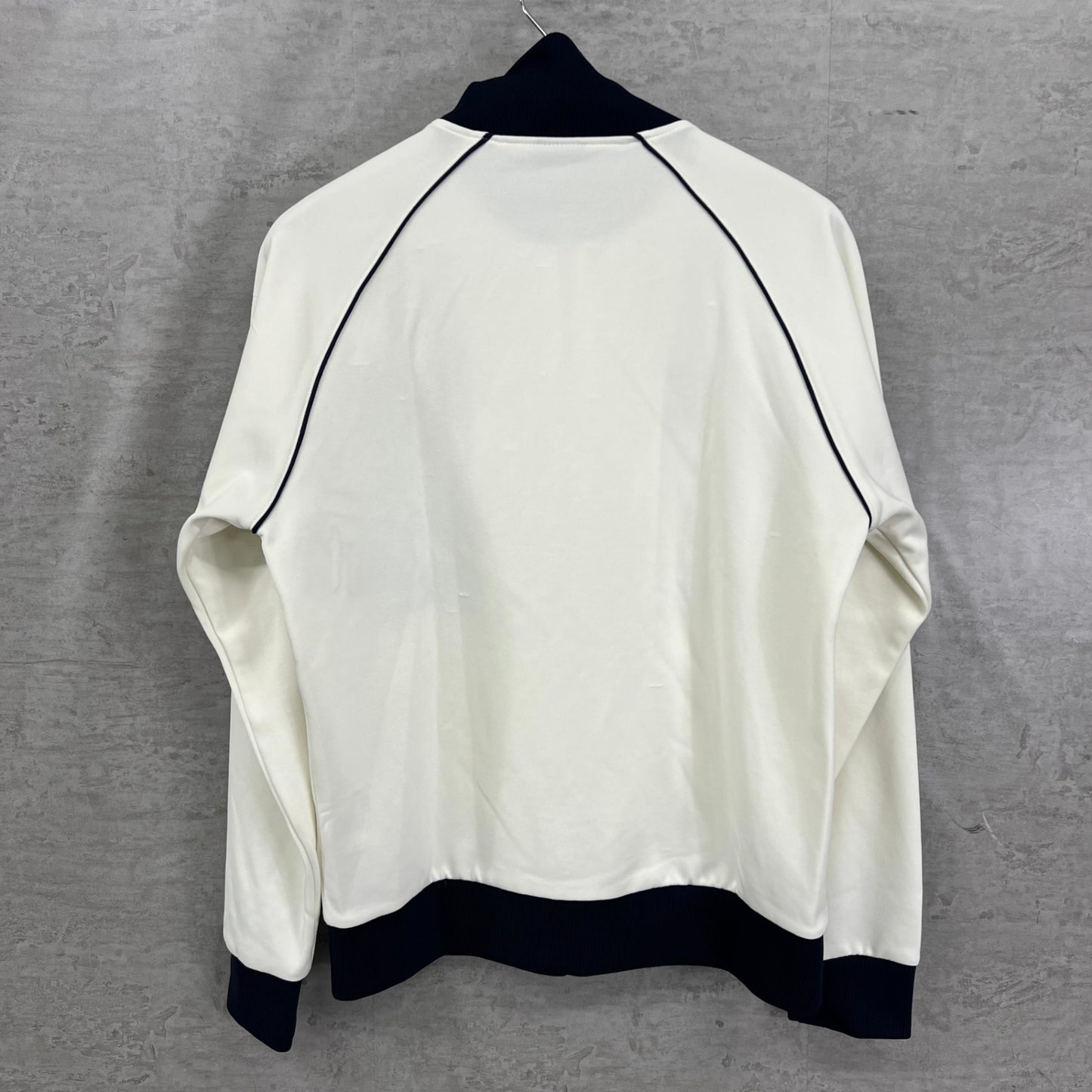 ルコックスポルティフ　メンズ　ゴルフウェア　長袖トップス　ジャージ　L　ホワイト　レッド　白　赤　LECOQSPORTIF