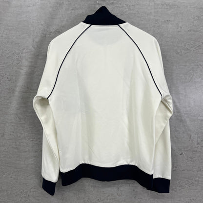 ルコックスポルティフ　メンズ　ゴルフウェア　長袖トップス　ジャージ　L　ホワイト　レッド　白　赤　LECOQSPORTIF